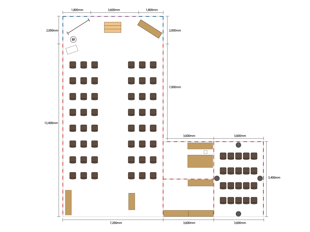 イベント会場 図面